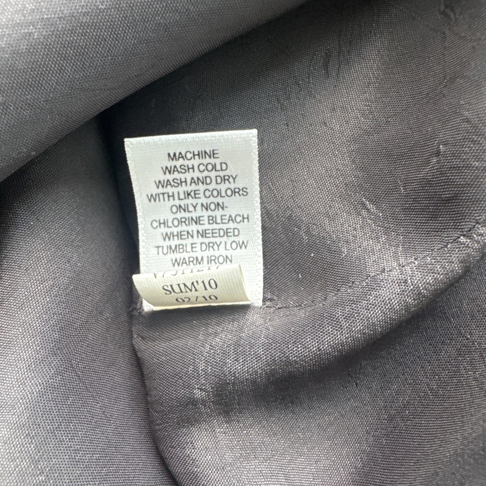 Banana Republic Linen Geo Print Strapless Dress ‎ Black White Graveside 4 - Picture 5 of 5